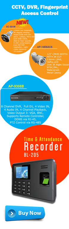 CCTV, DVR, Fingerprint Access Control